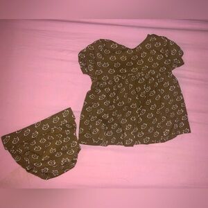 Kate Quinn Cat Dress With Bloomers 3-6M